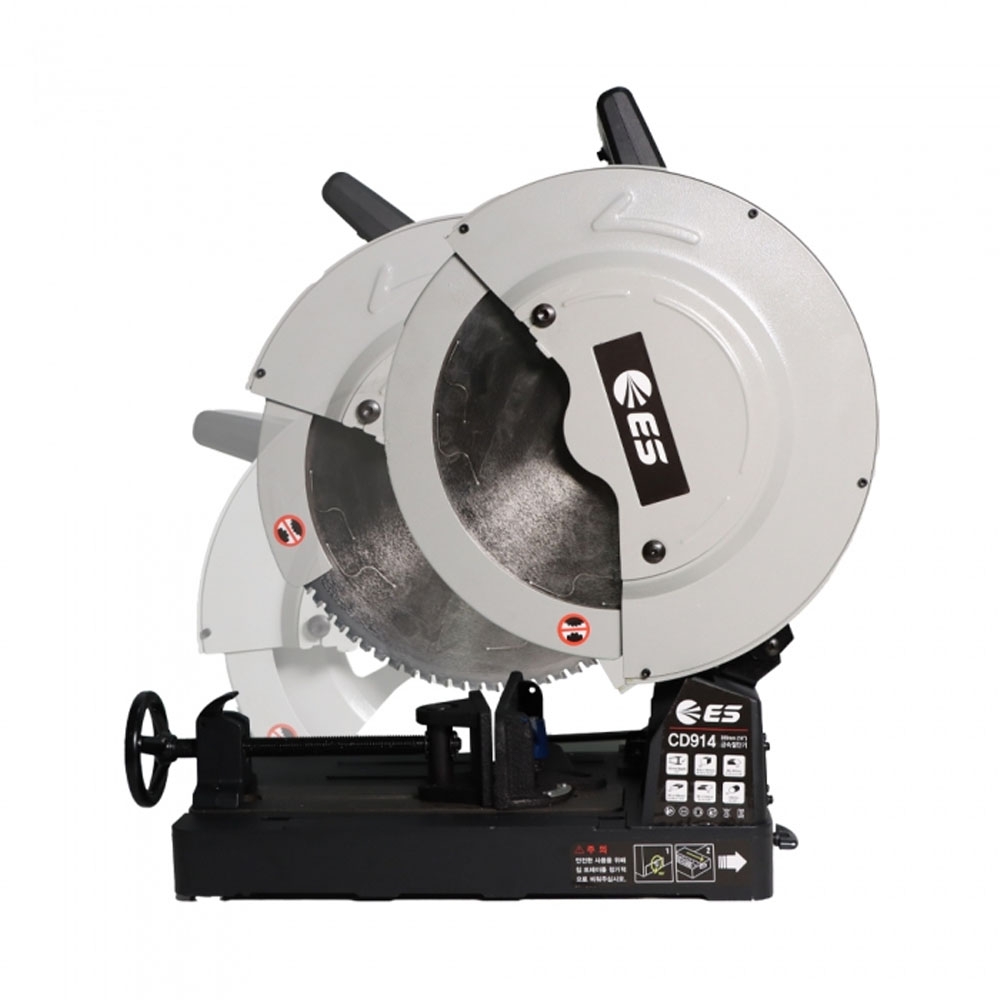 ES산업 경금속 앵글 파이프봉재 비철 2200W 금속절단기 355mm CD914