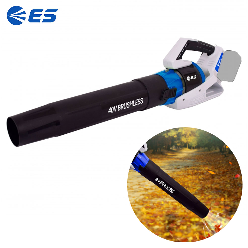 ES산업 제설 톱밥 세차 낙엽 캠핑 전원주택 40V 충전송풍기 LB340-N 본체만