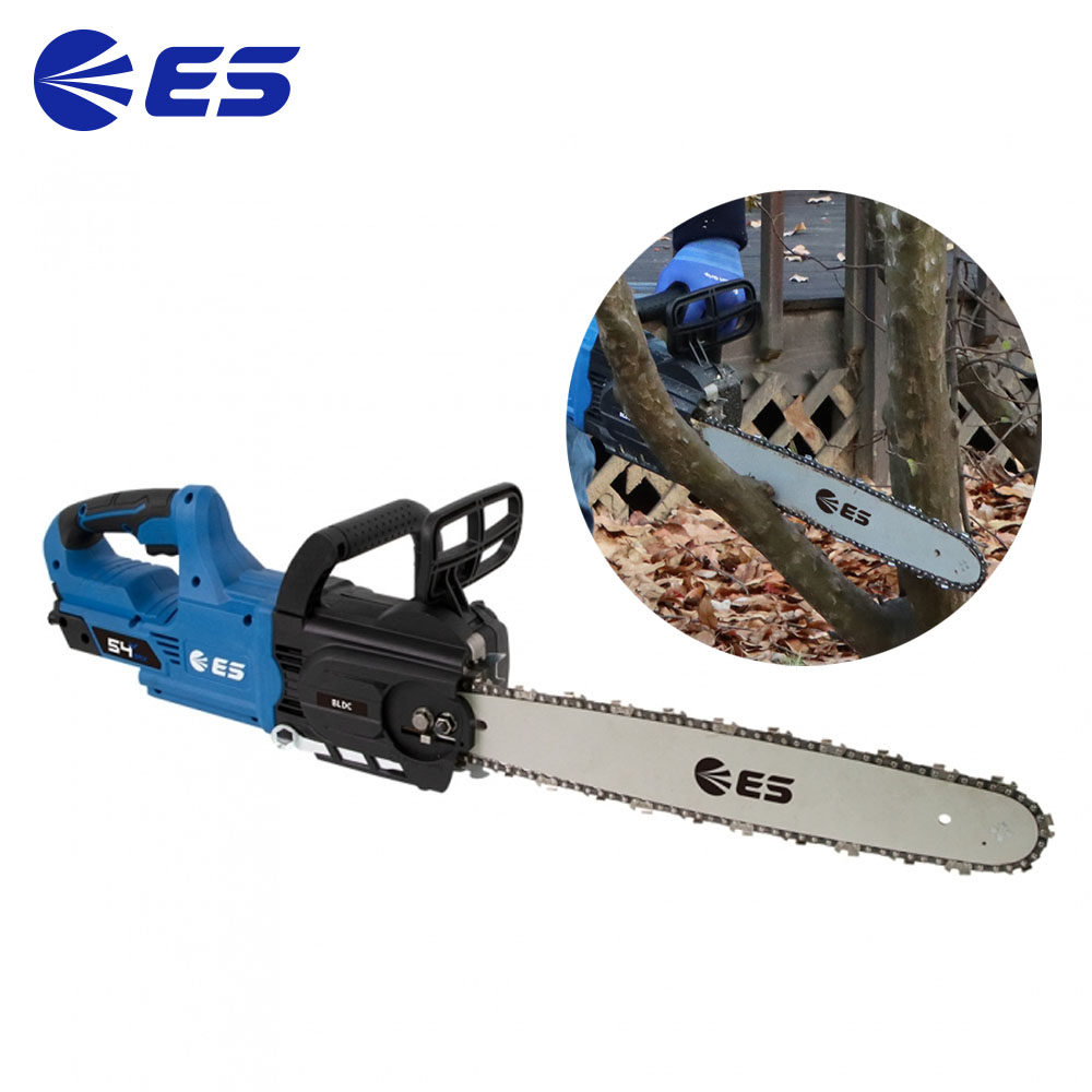 ES산업 목재절단 가지치기 장작 400mm 54V 충전 체인톱 EL1654CHS-N 본체만