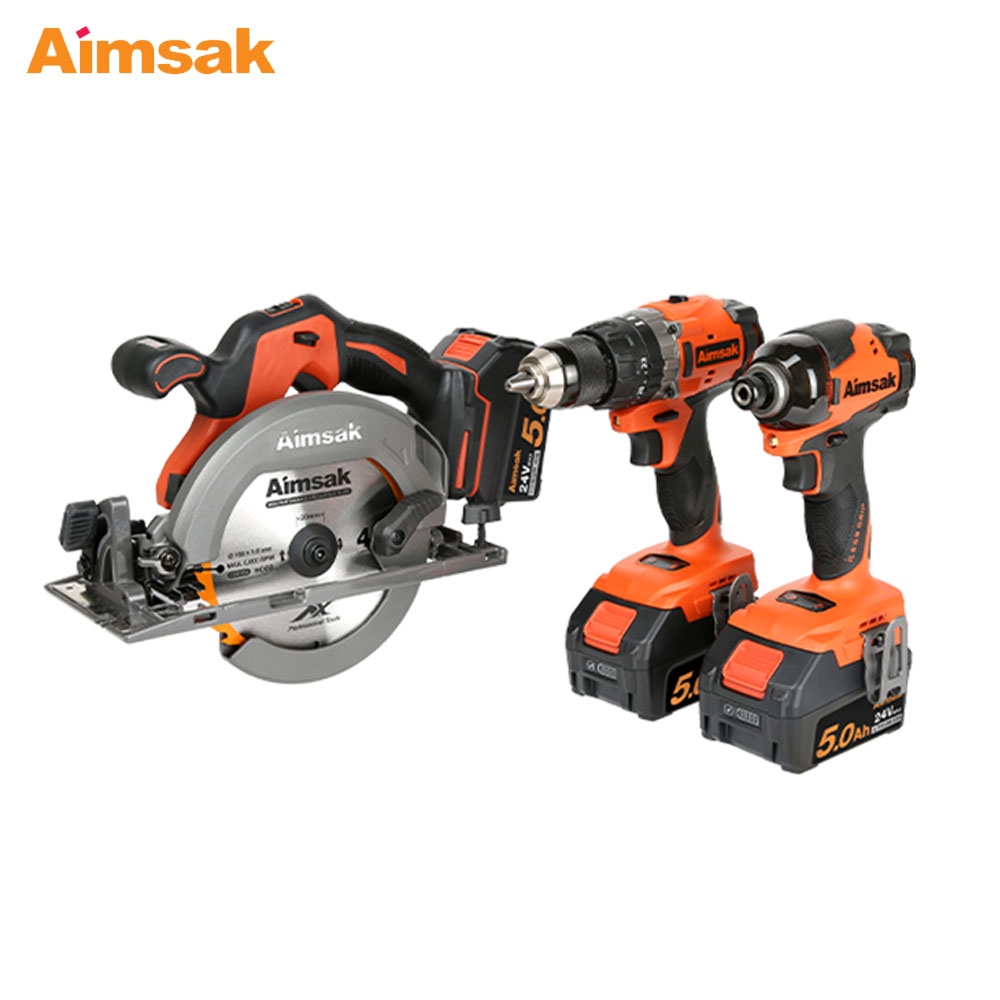 아임삭 원형톱 임팩드라이버 해머드릴 충전콤보키트 21.6V 5.0Ah BL22SMT8
