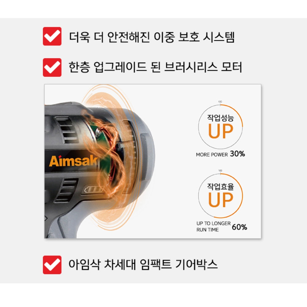 아임삭 충전임팩트드라이버드릴 14.4V 3.0Ah BL14M563