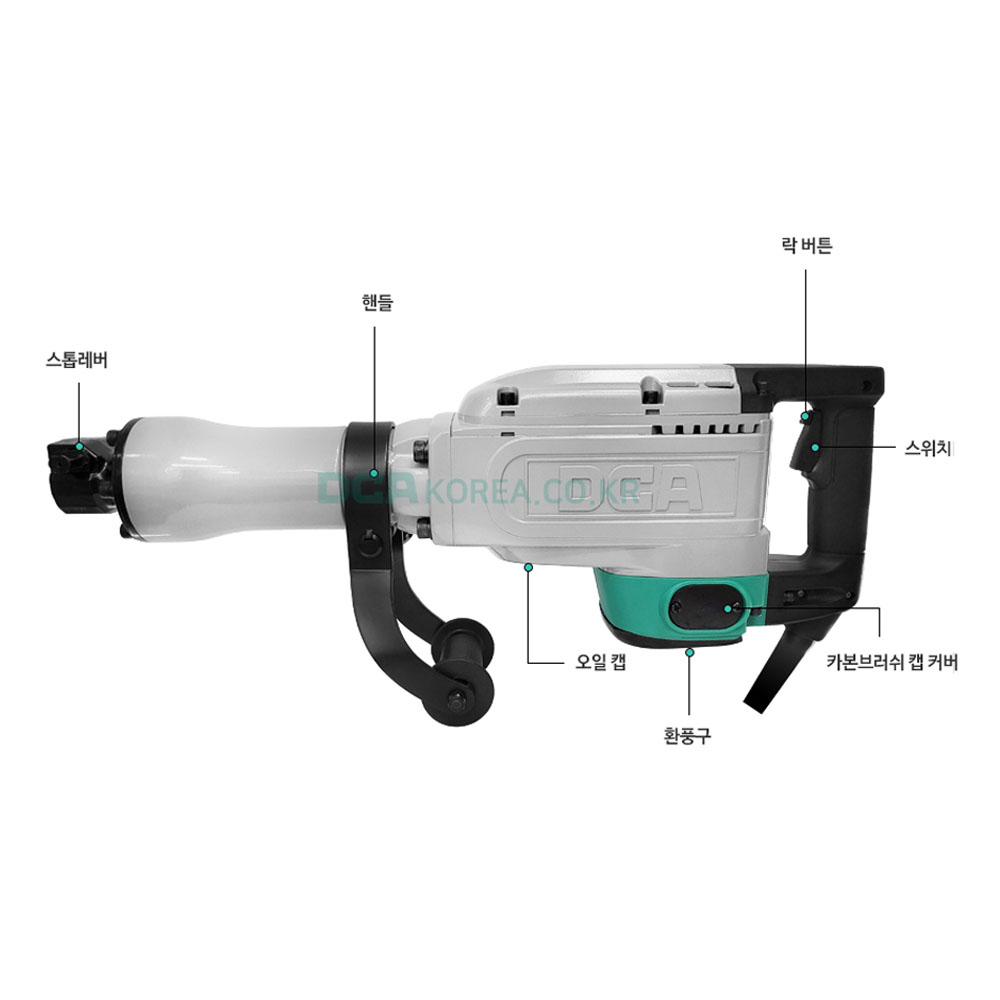 DCA 파괴햄머 1550W 뿌레카 구리스타입 카본브러쉬 AZG04-15