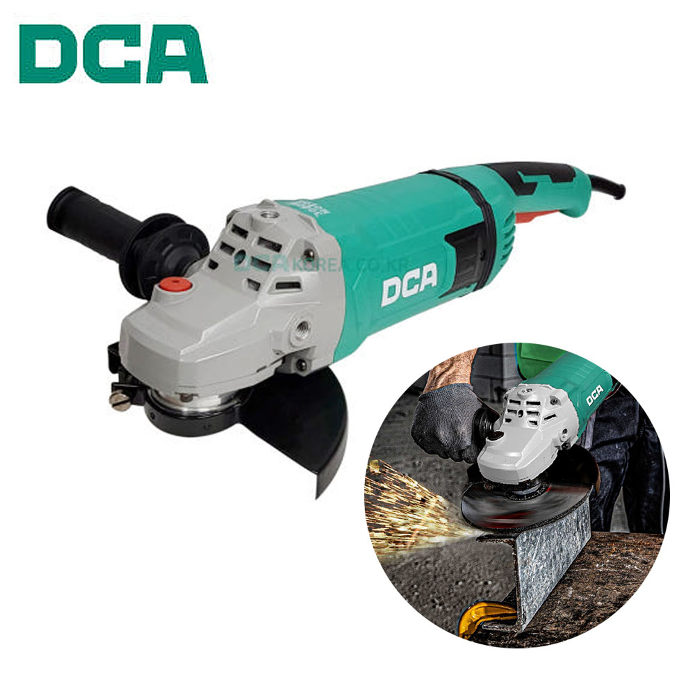 DCA 스핀들 락버튼 180mm 유선 앵글 그라인더 3000W ASM05-180S