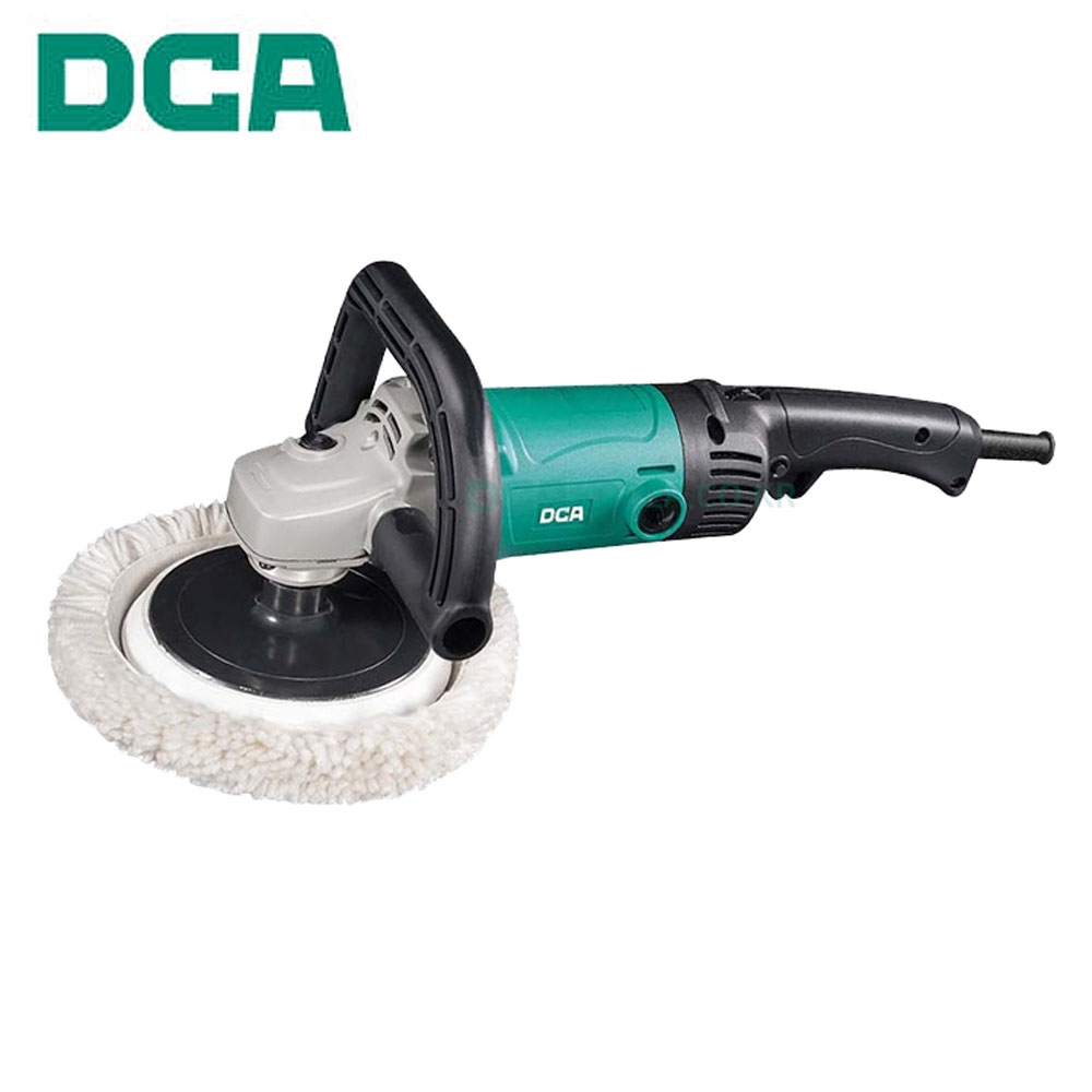DCA 폴리셔 175mm 융털 패드 포함 6단속도조절 1400W 광택기 ASP04-180