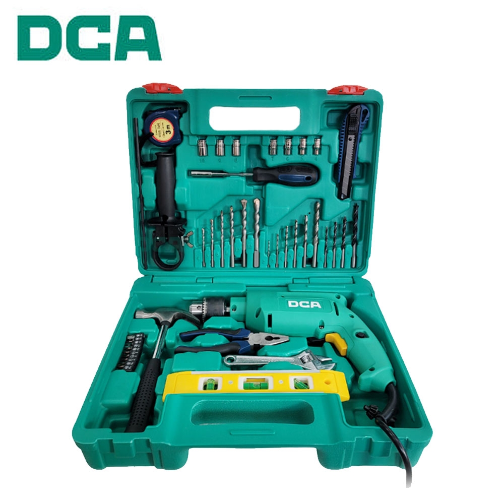 DCA 진동드릴 40pcs 악세사리포함 500W 함마기능 전기임팩드릴 AZJ04-13