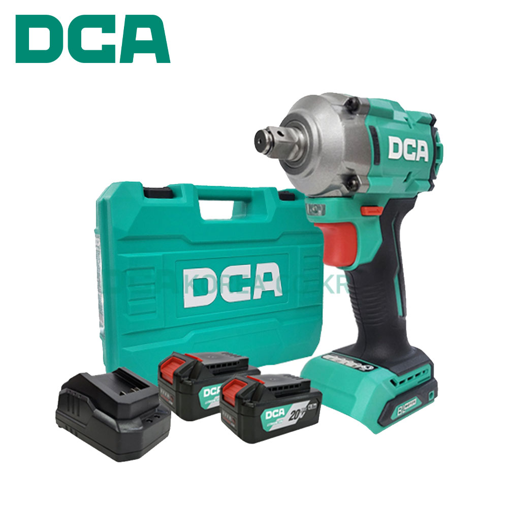 DCA 임팩트렌치 1/2 BL모터 20V 4.0Ah 충전임팩렌치 ADPB358EM