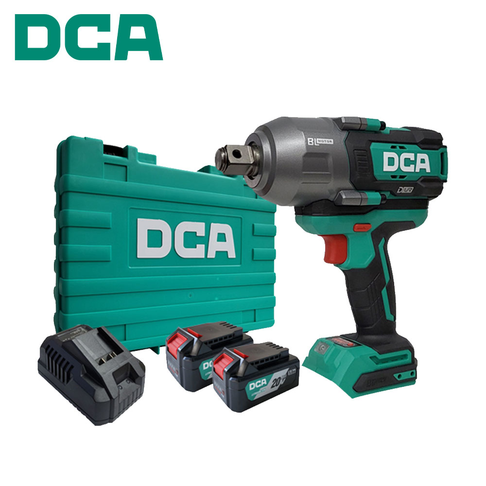 DCA 3단속도조절 3/4 진동저감 20V 5.0Ah 2팩 충전임팩렌치 ADPB1288FK