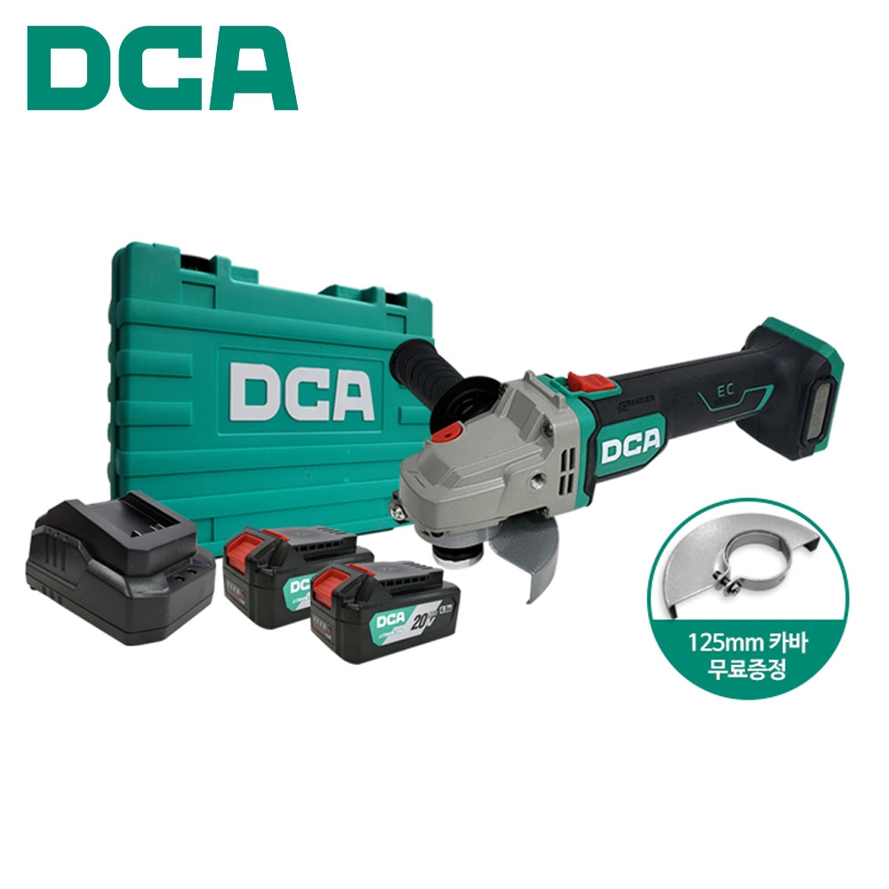 DCA 연마 절단 100mm 20V 4.0Ah 충전그라인더 ADSM06-100EM