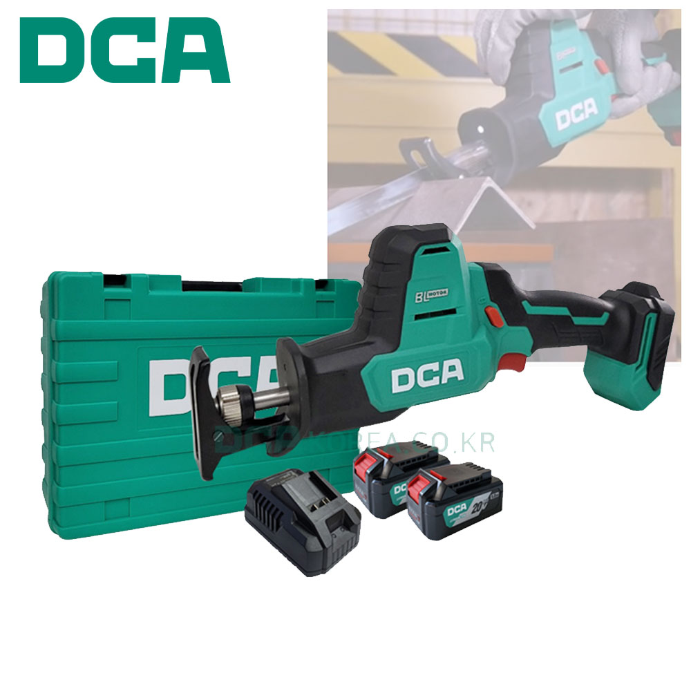 DCA 원터치날교체 철재 나무 파이프 20V 5.0Ah 충전컷쏘 ADJF22FK
