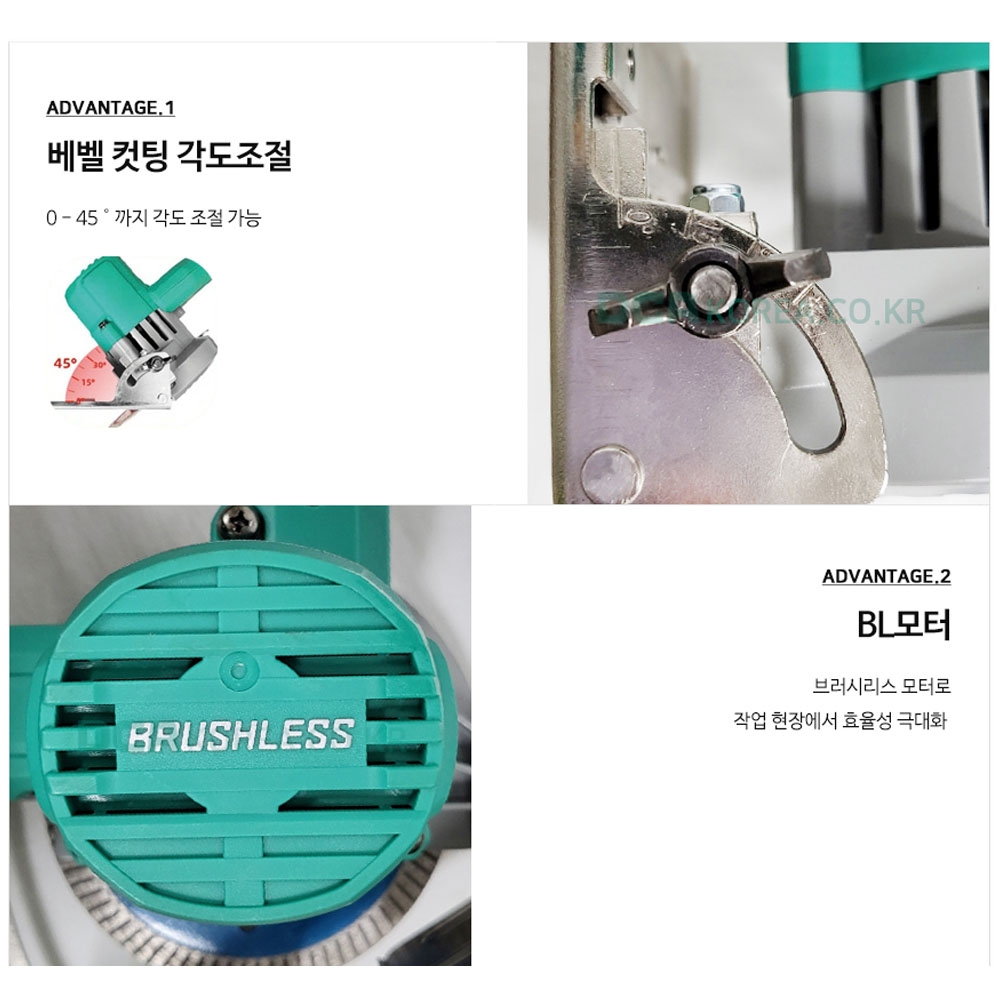 DCA 마블캇타 125mm 대리석 타일 20V 4.0Ah1팩 충전마블컷터 ADZE125DM