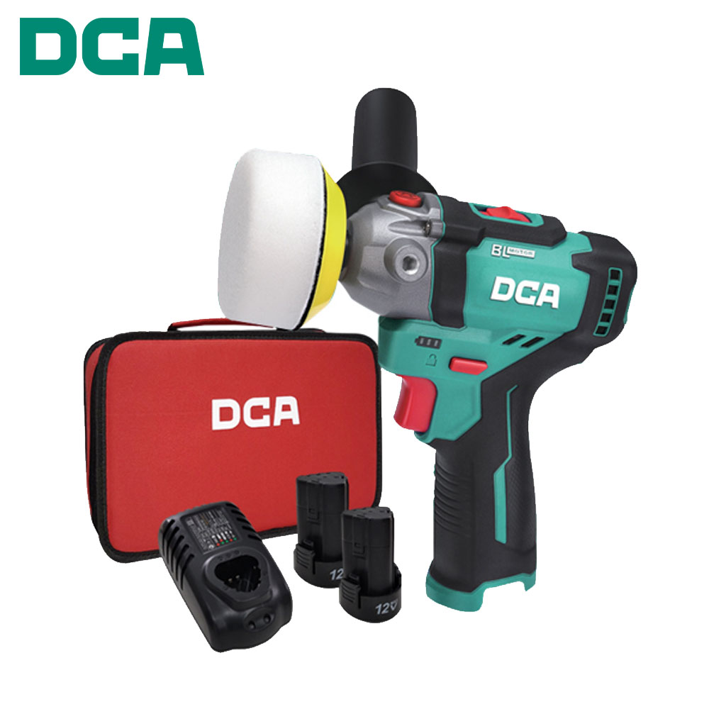 DCA 광택기 75mm 차량흠집제거 융털패드 12V 2.0Ah 충전폴리셔 ADSP75EK