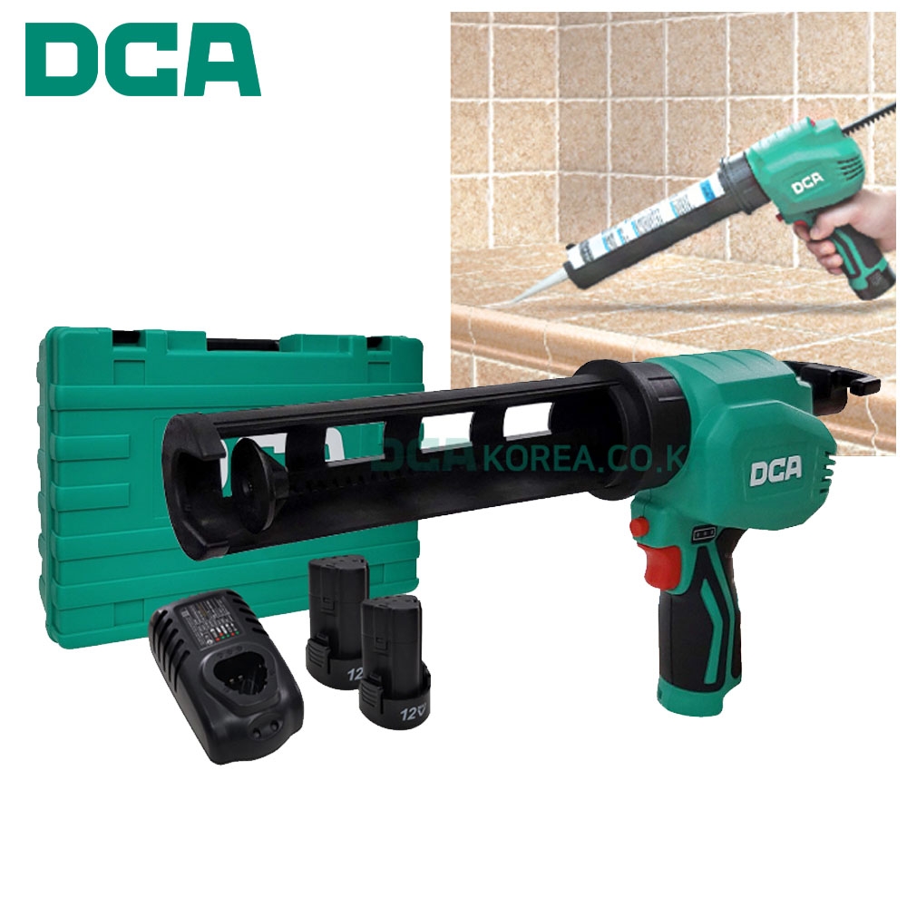 DCA 무선코킹건 소시지건 소세지튜브 12V 2.0Ah 충전실리콘건 ADPJ12EK