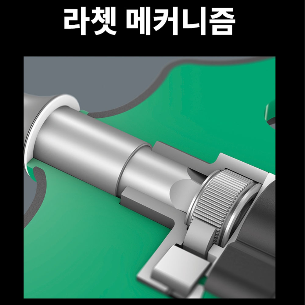 베라 라쳇 메커니즘 416 RA 1/4x45mm T핸들 비트홀더 05023461001