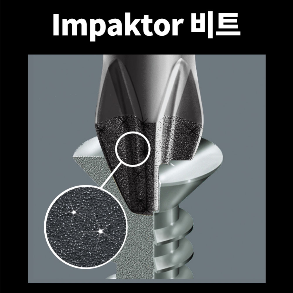 베라 다이아몬드코팅 육각 십자 별 임팩비트체크 임팩비트세트 10PCS 05057682001