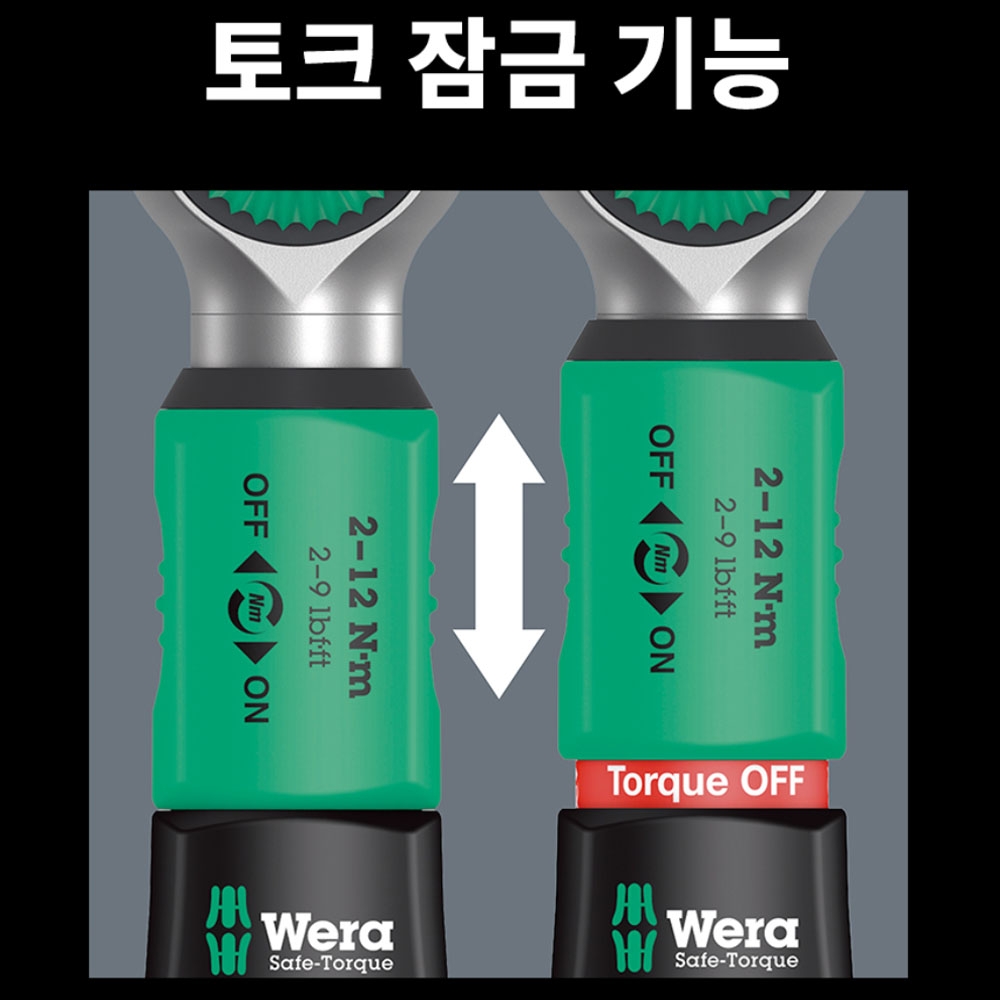 베라 세이프 토크 A1 1/4 토크렌치세트 2-12Nm 05075830001