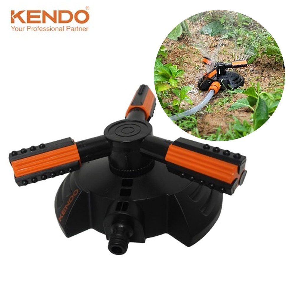 켄도 원예 농업 정원 텃밭 잔디관리 360도회전 물분사 프로펠러형 스프링쿨러 60661