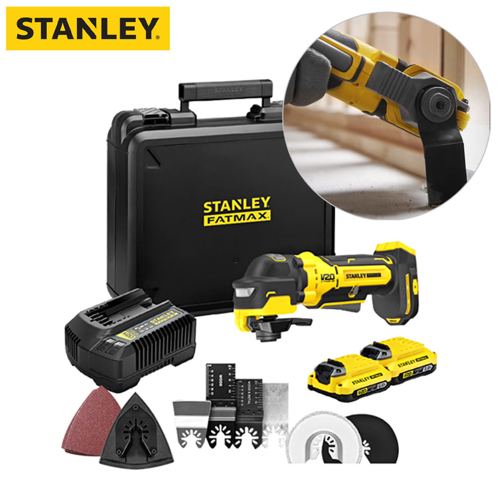 스탠리 악세사리 7종 20V MAX 2.0Ah 브러쉬리스 충전멀티커터 SBT510D2K