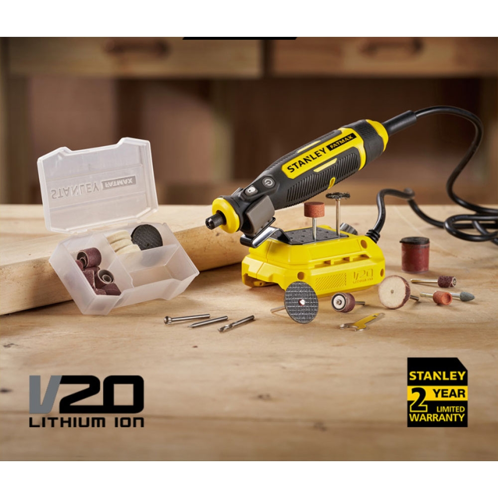 스탠리 조각 광택 샌딩 고속절단 33PCS 20V 충전 다용도 조각기 SCE030 본체만