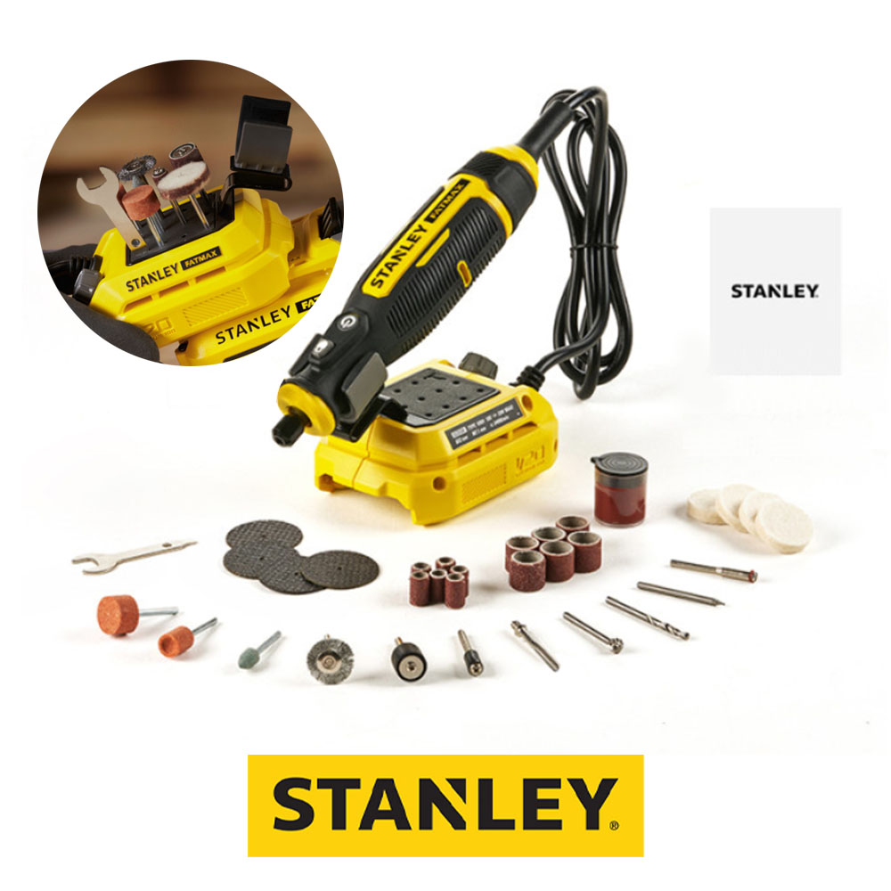 스탠리 조각 광택 샌딩 고속절단 33PCS 20V 충전 다용도 조각기 SCE030 본체만