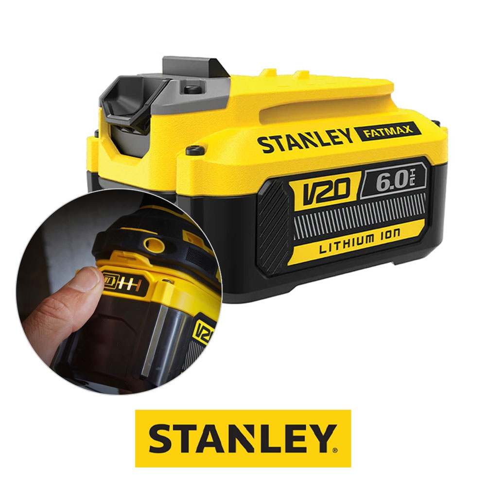 스탠리 팻멕스 20V MAX 6.0Ah 리튬이온배터리 SB206