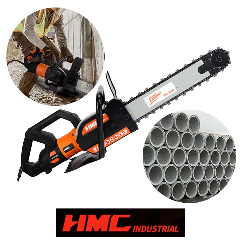 HMC 벽체절단기 콘크리트 체인쏘 480mm 전기체인톱 체인톱날 별도구매 HMC-BL480