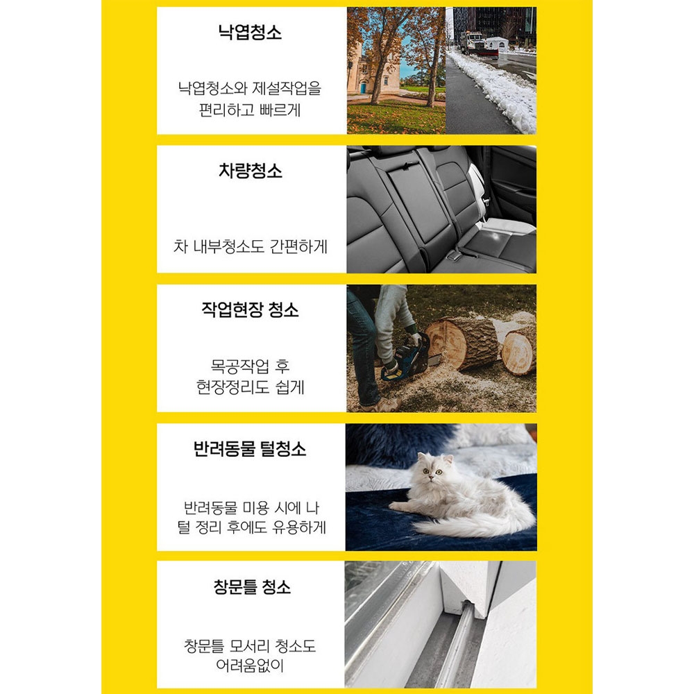 프레레 디월트배터리호환 블로워 낙엽 제설 세차 속도조절 충전 송풍기 FCE-20N 본체만