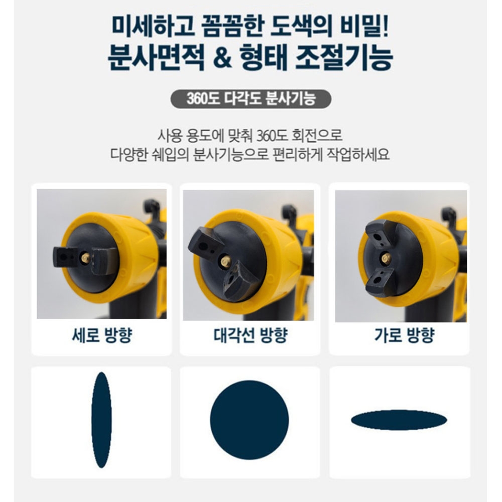 브라보 도색 도장 페인트건 디월트호환배터리 18V 5.0Ah 충전스프레이건 BR-5002