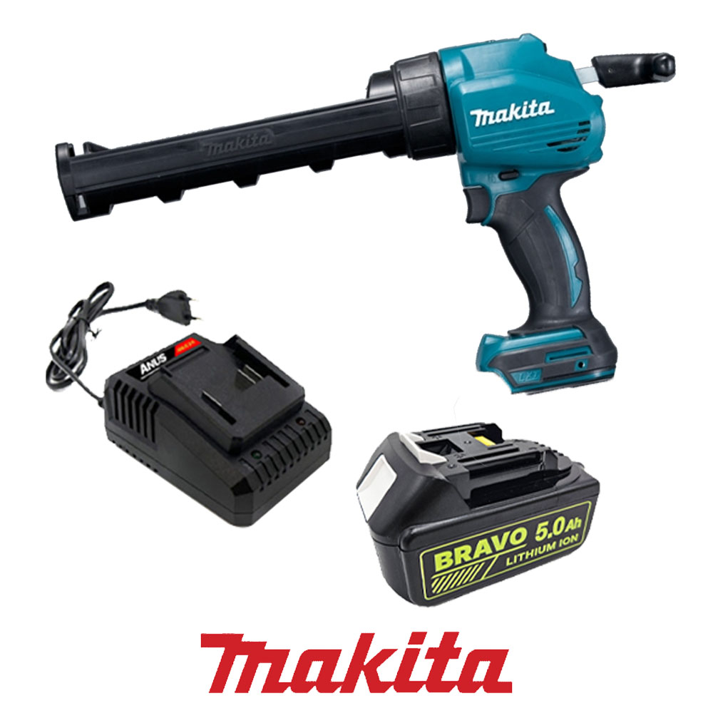 마끼다 실리콘건 300ml홀더 18V 5.0Ah호환배터리포함 충전코킹건 DCG180