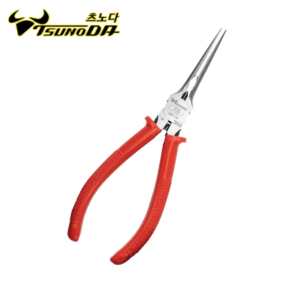 츠노다 스패터제거 노즐탈착 CO2용접 토치전용 150mm 샤프노우즈플라이어 SNP-150