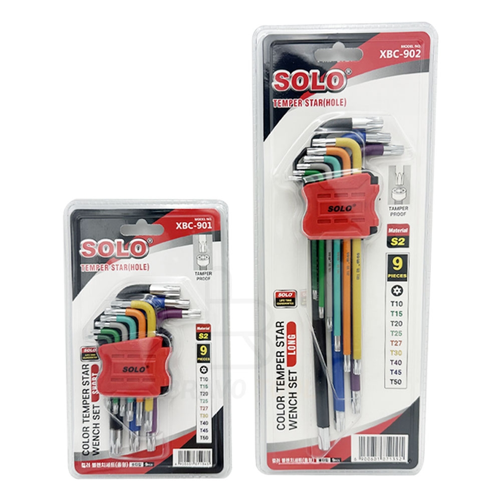 솔로 칼라별렌치세트 숏타입 9pcs XBC-901