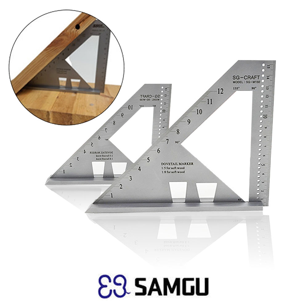 SG 삼각자 각도자 목공따기 다기능 각도기 멀티스퀘어 SG-130