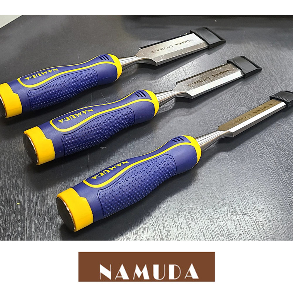 나무다 목공작업 우드끌 나무망치 고무손잡이 4PCS 목공용 끌세트 RU-04P