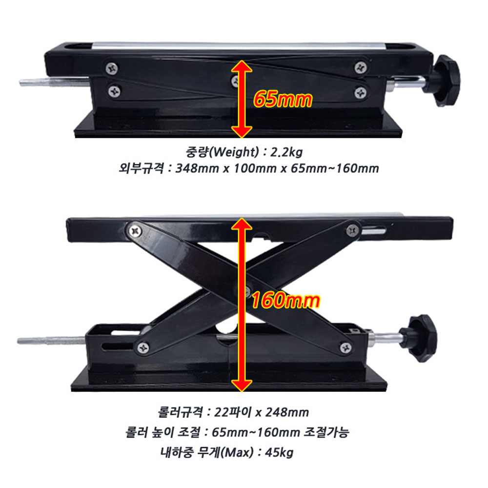 드래곤 절단기 지지대 보조로라 임팩겸용 높이조절형 미니보조롤러 SBR-39
