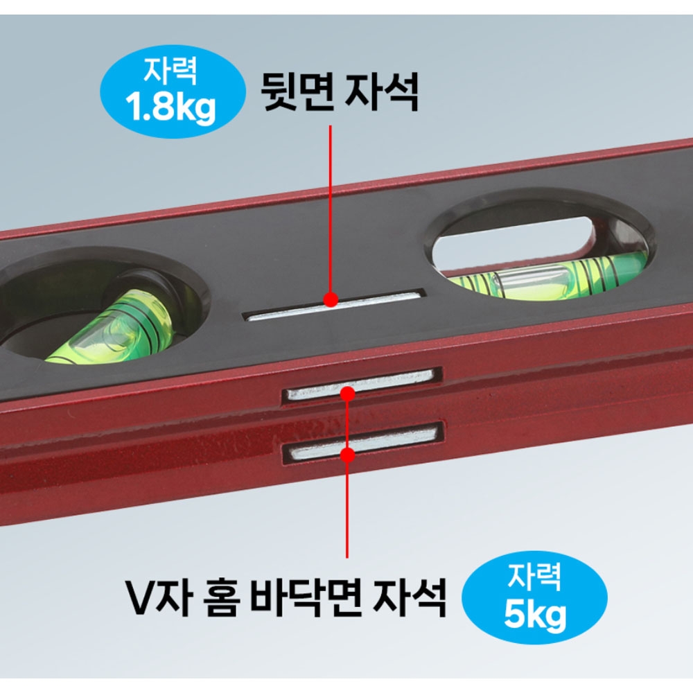 타지마 자석부착 에어컨 설치용 안전 설비용 수평기 SFSKL-M210R