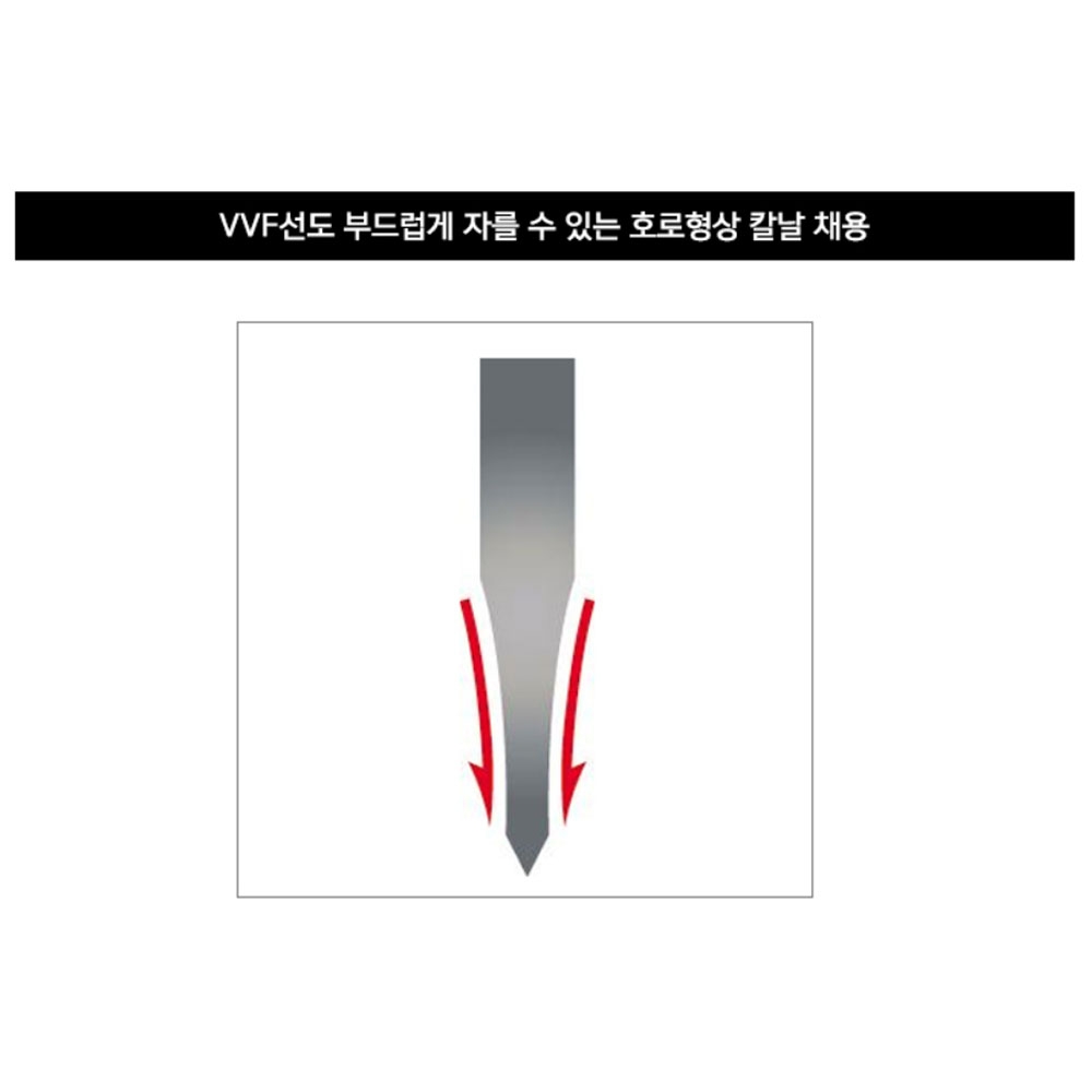 타지마 케이블커터 찌꺼기 전선피복제거 전기 전선공구 전공칼 DK-TN80