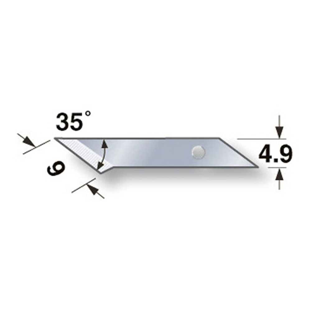 타지마 정밀 작업용 리필날 캇타 절단 4.9mm 20PCS 교체용 컷터칼날 LB-10A