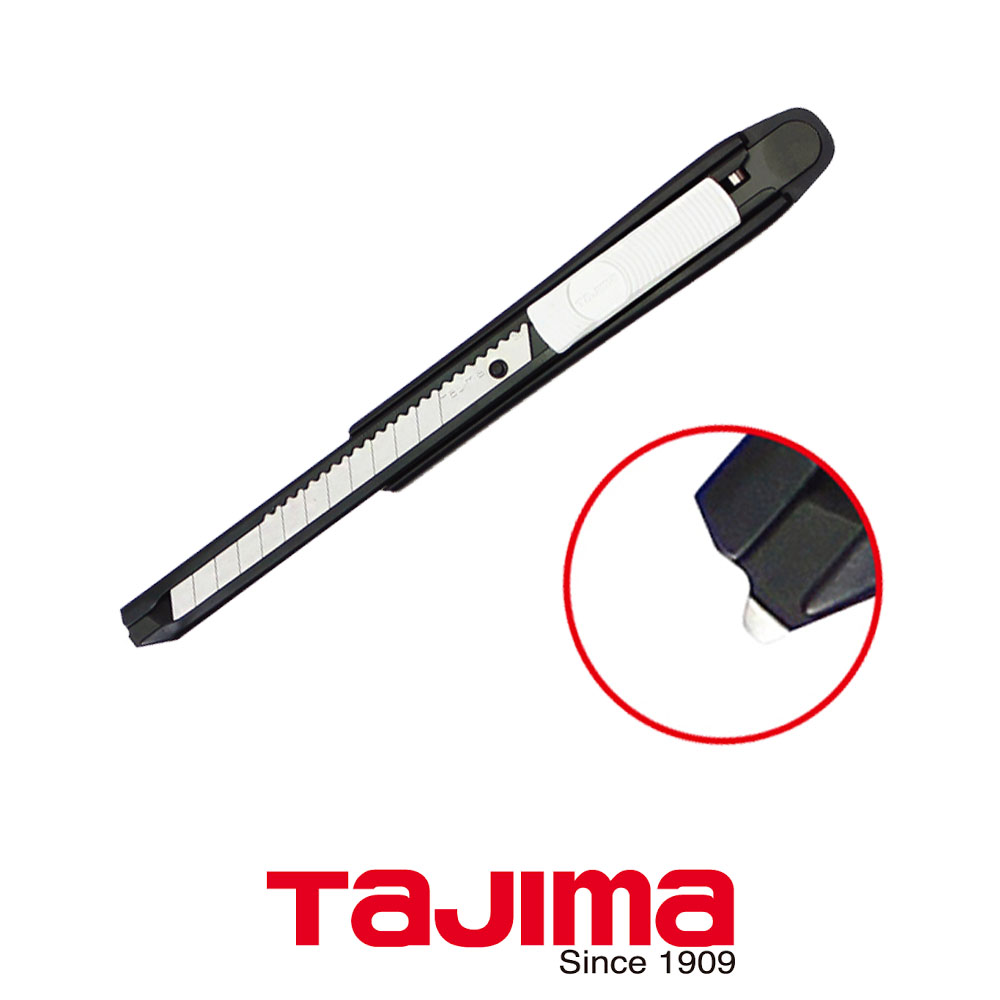 타지마 정밀커터 9mm DIY공예 슬림형 컷터칼 DC-A310BK