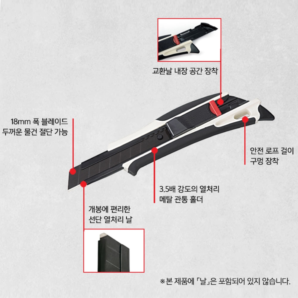 타지마 퀵백기능 두꺼운 물건절단 만능 드라이버 컷터 오토록 컷터칼 DFC-L579-SW