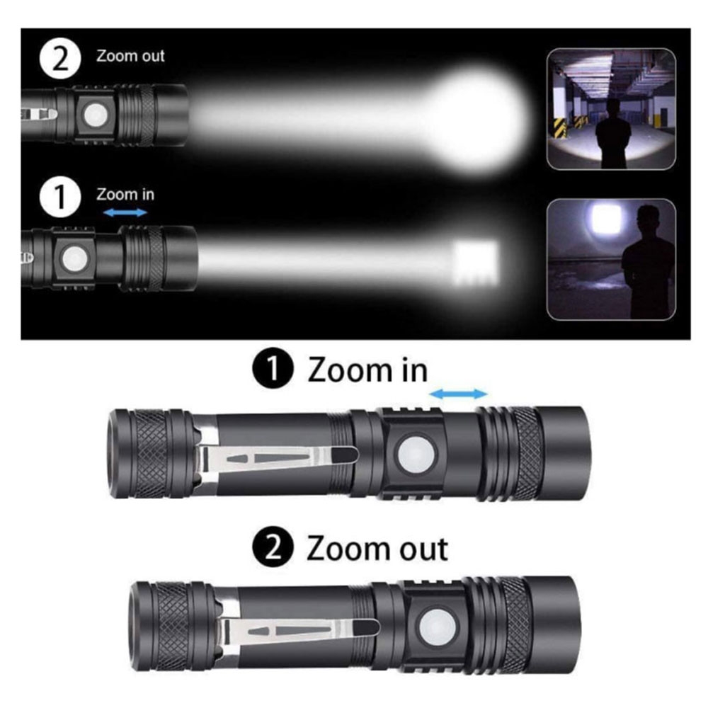 아누스 XML T6 LED 518 줌라이트 손전등 랜턴 충전 후레쉬 F-518