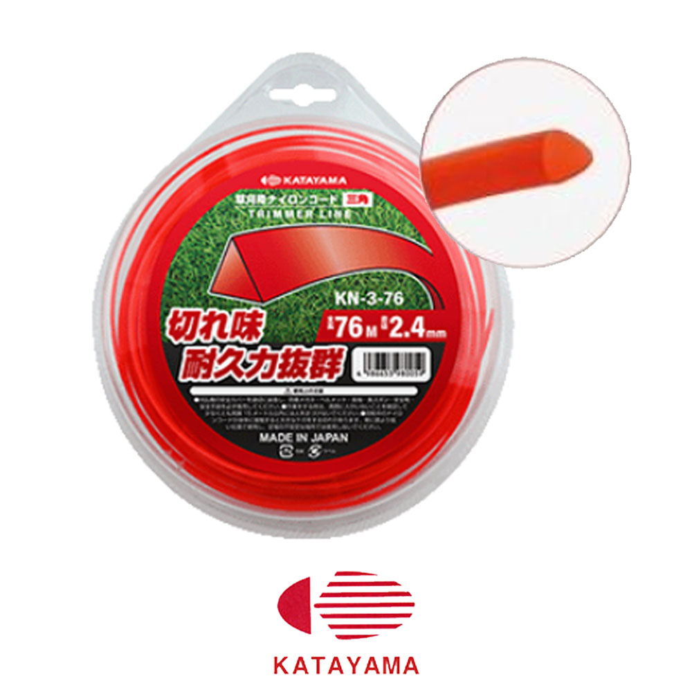 카타야마 2.4mmX76M 삼각 예초기끈 KN-3-76 벌초 잔디정리 제초작업