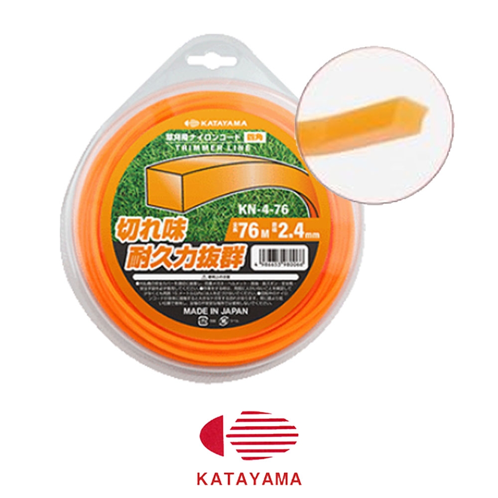 카타야마 2.4mmX40M 사각 예초기끈 KN-4-40 벌초 잔디정리 제초작업