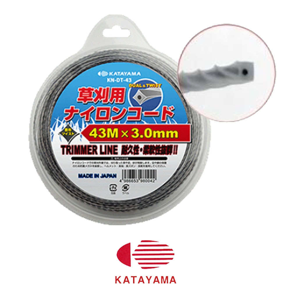 카타야마 3.0mmX43M 트위스트 예초기끈 KN-DT-43 벌초 잔디정리 제초작업