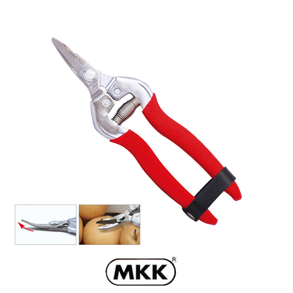 MKK 적과가위 170mm TH-170 과일 채소 수확 원예 꽃 날끝휘어짐