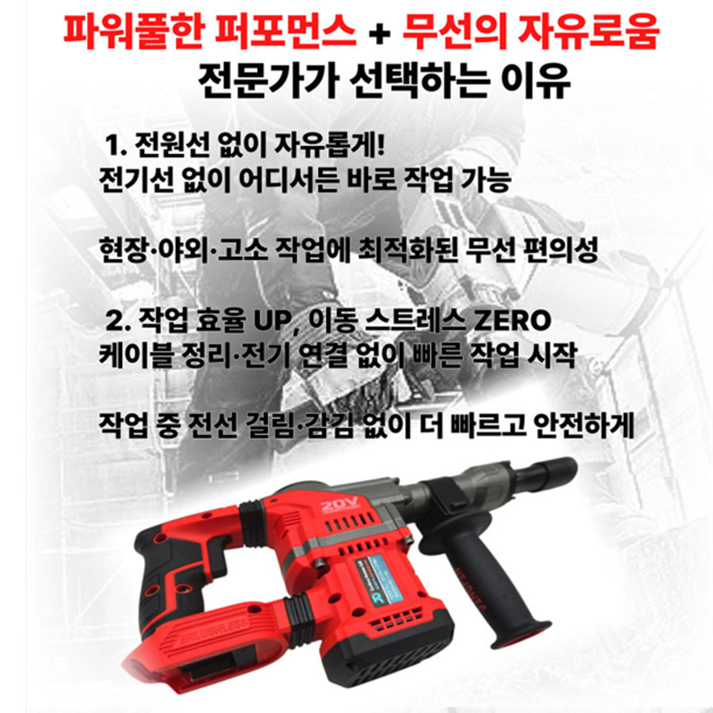제이디스타크 육각노미 20V 충전파괴함마 JDM-STAR-0810 본체만