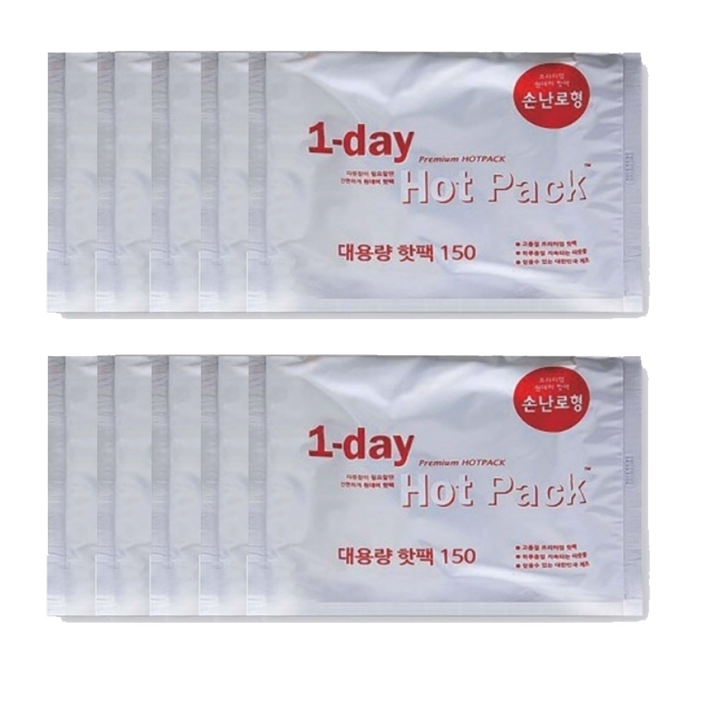 원데이 손난로형 대용량 150g 강병장 핫팩 10매