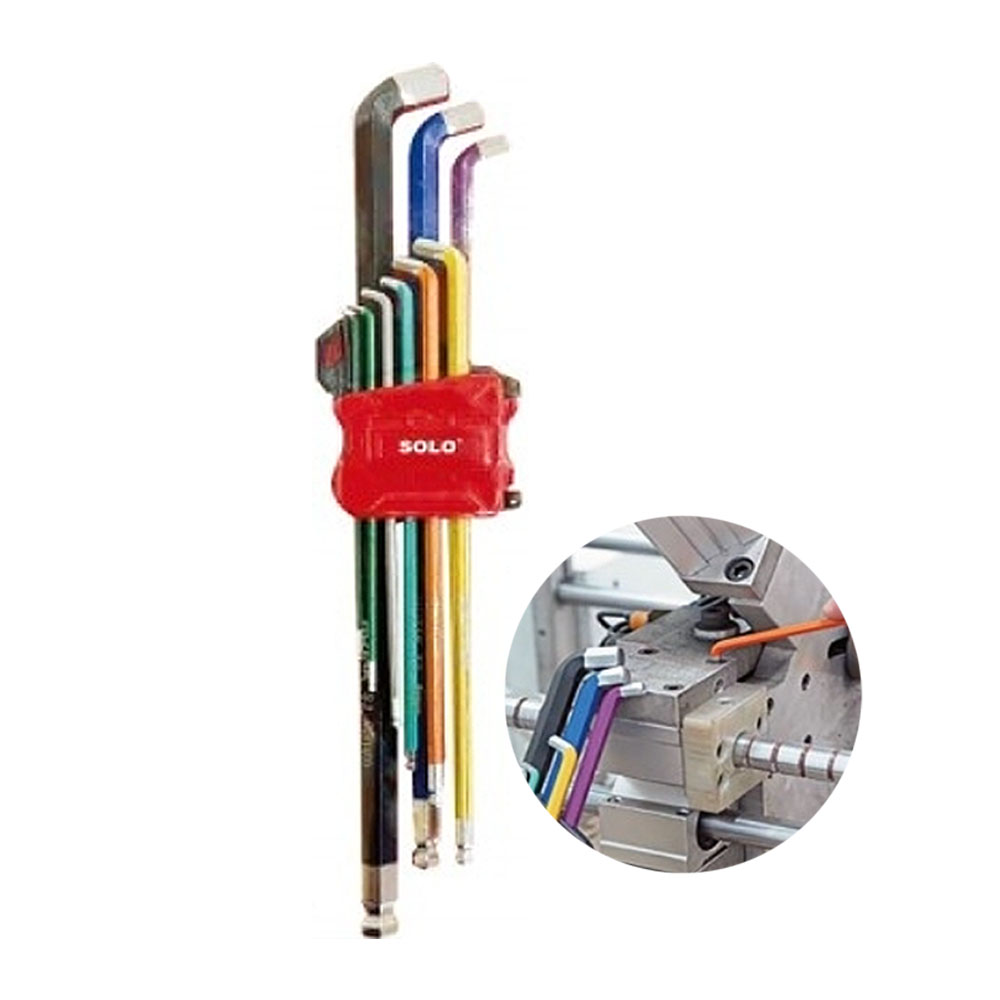 솔로 9PCS 컬러 롱 스터비 볼렌치세트 SSBC-902