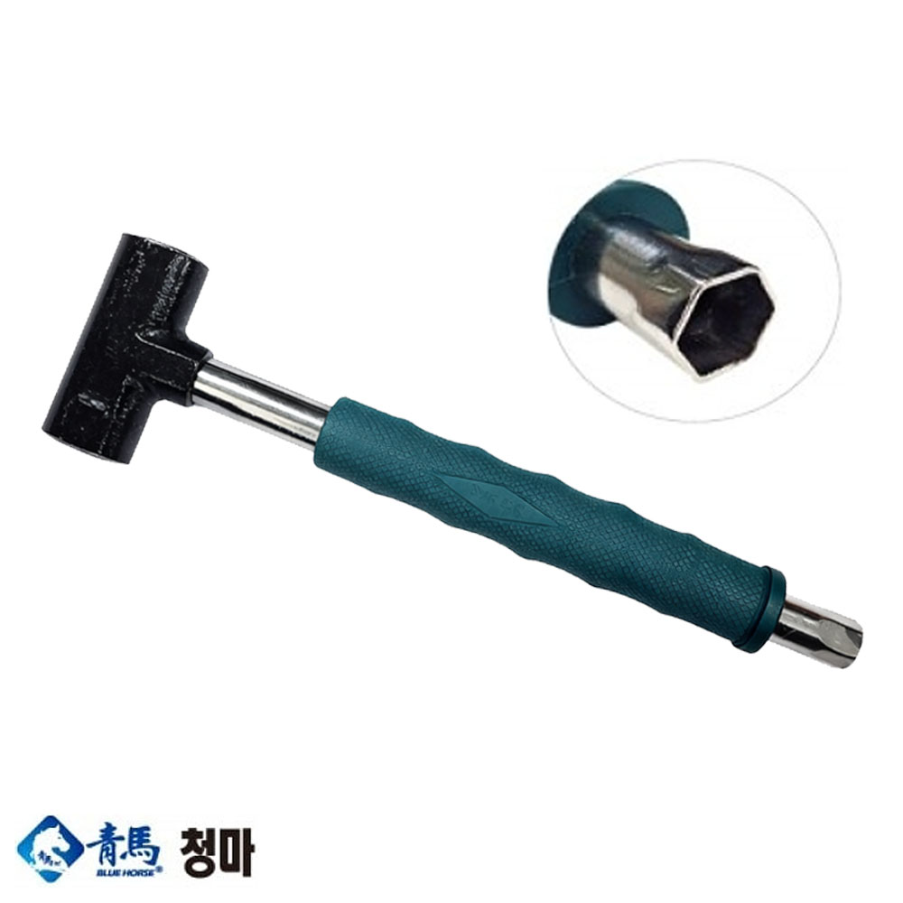 청마 망치 육각소켓 겸용 돌망치형 아시바소켓망치 BH-AS2