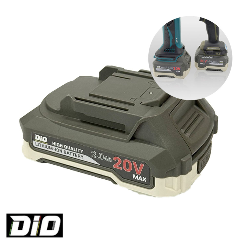 디오 20V 2.0Ah 마끼다호환 리튬이온 슬림배터리 DIO-2020