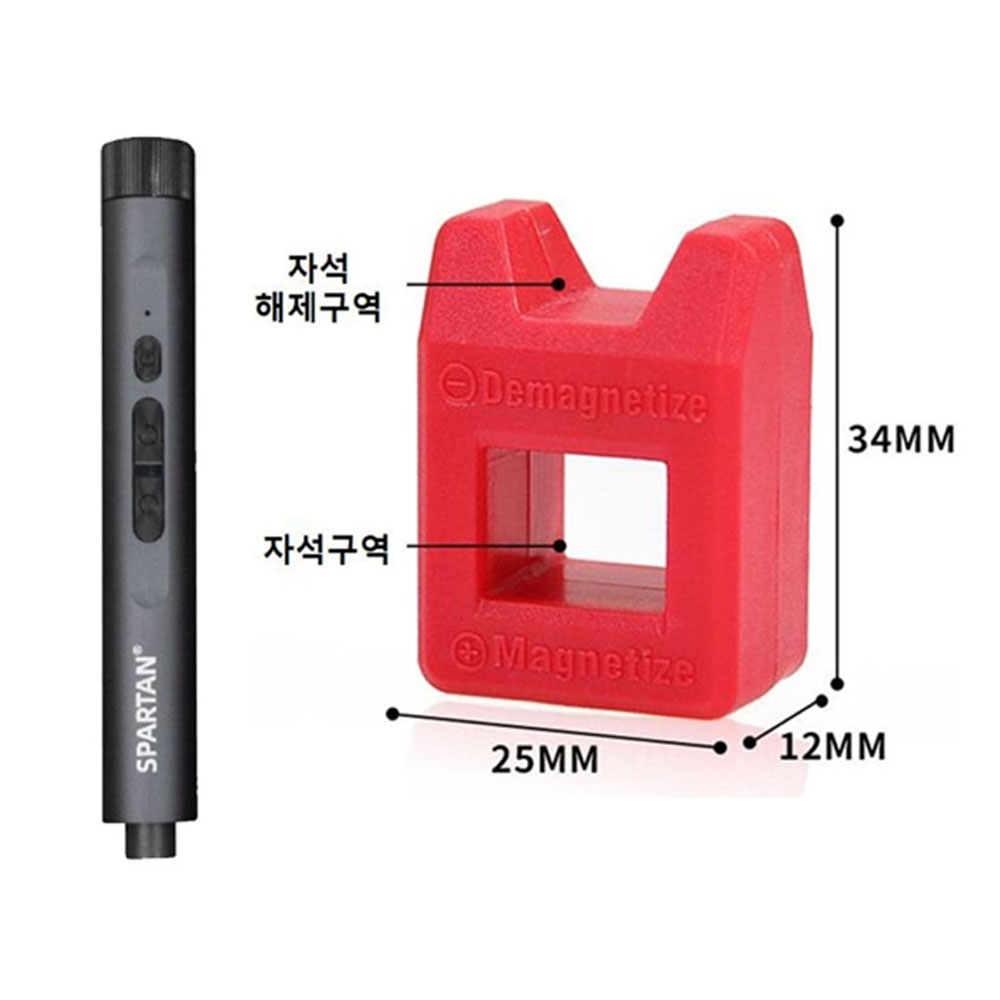 스파르탄 3.6V 0.18Ah 일자형 C타입 초경랴 충전드라이버 RX2