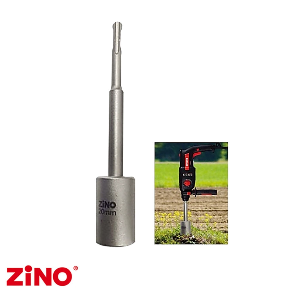지노 20x180mm 말뚝 펜스시공 SDS플러스용 하우스파이프함마 SDSPH20-180